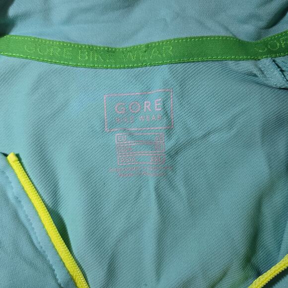 NWT Gore Wear Countdown 3.0 FZ Lady Cycling Jersey in Turquoise Women's Size XL - Picture 6 of 6